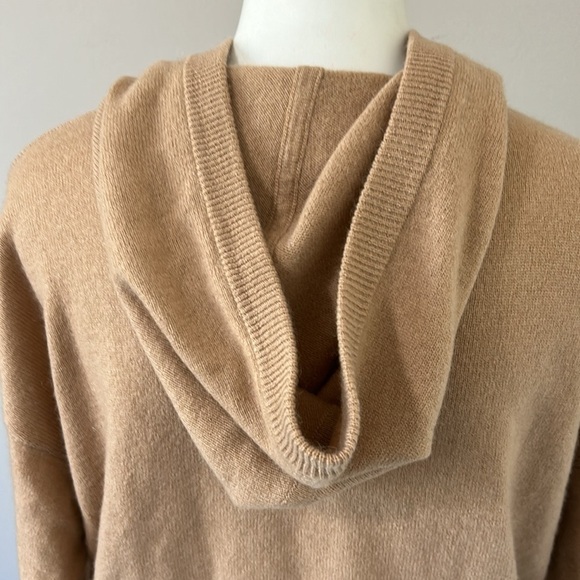CRUSH Cashmere TALLIN HOODIE Tan Cropped Sweater Jumper Sz 0 XS - Picture 6 of 11